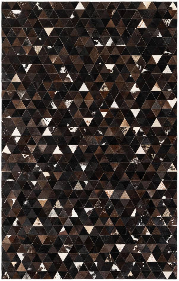 Detail image of 5' 1 x 7' 11 Cowhide Stocks Rug