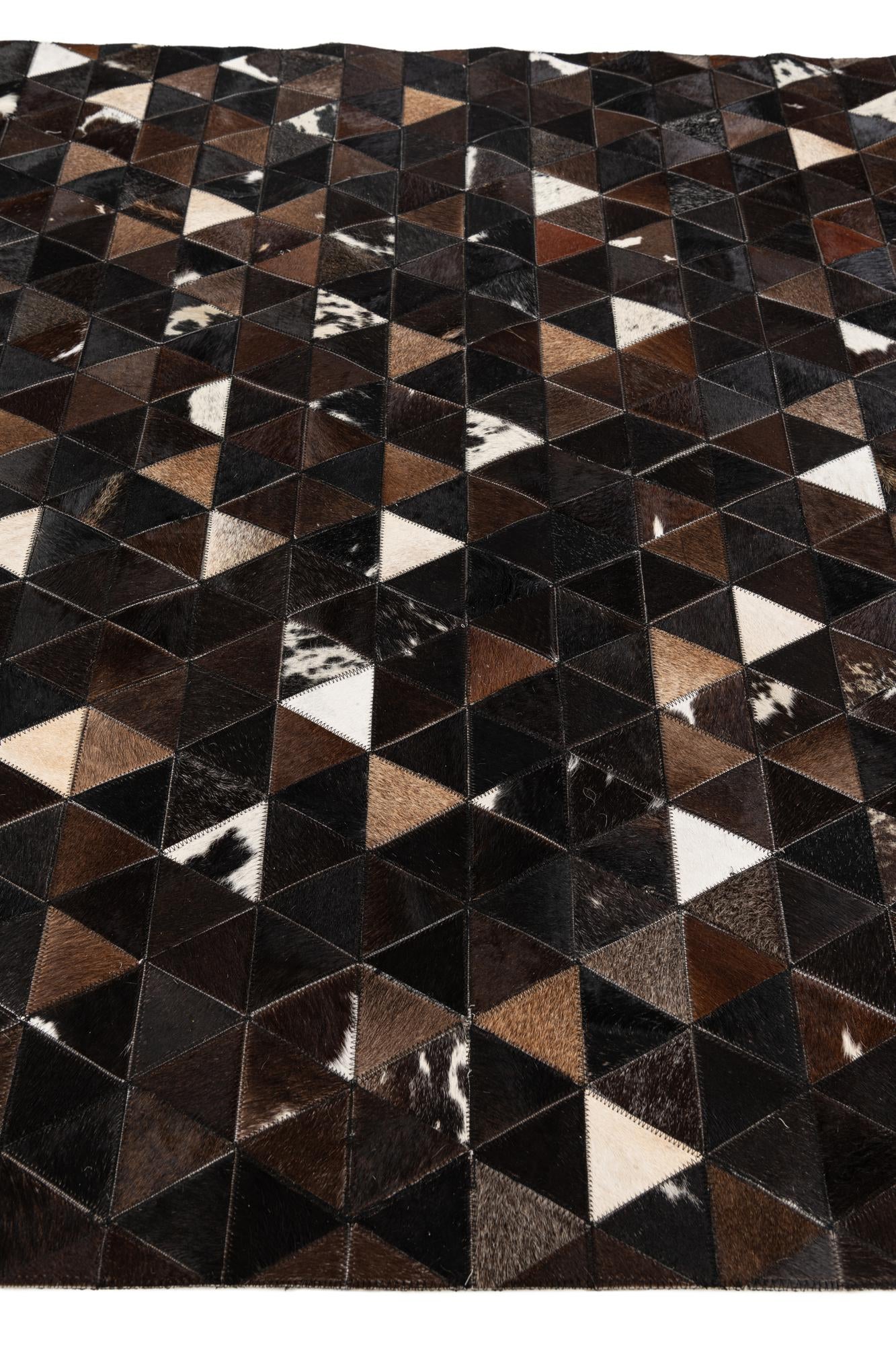 5' x 7' 11 Cowhide Stocks Rug