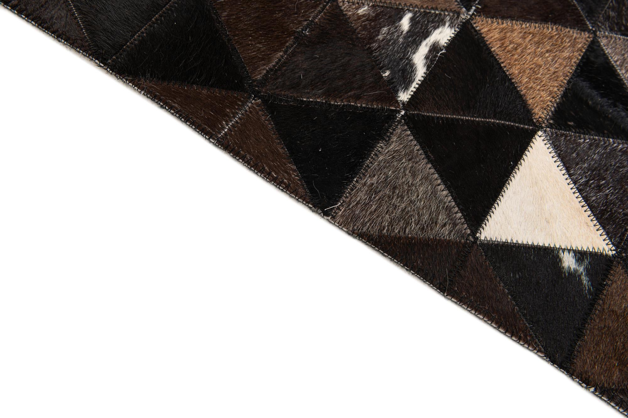 5' x 7' 11 Cowhide Stocks Rug