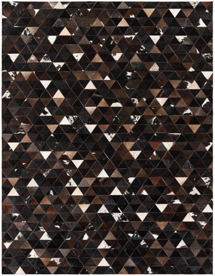 Detail image of 5' x 7' 11 Cowhide Stocks Rug