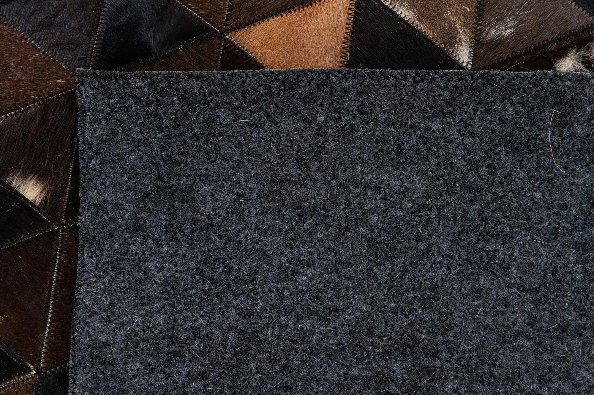 5' x 7' 10 Cowhide Stocks Rug