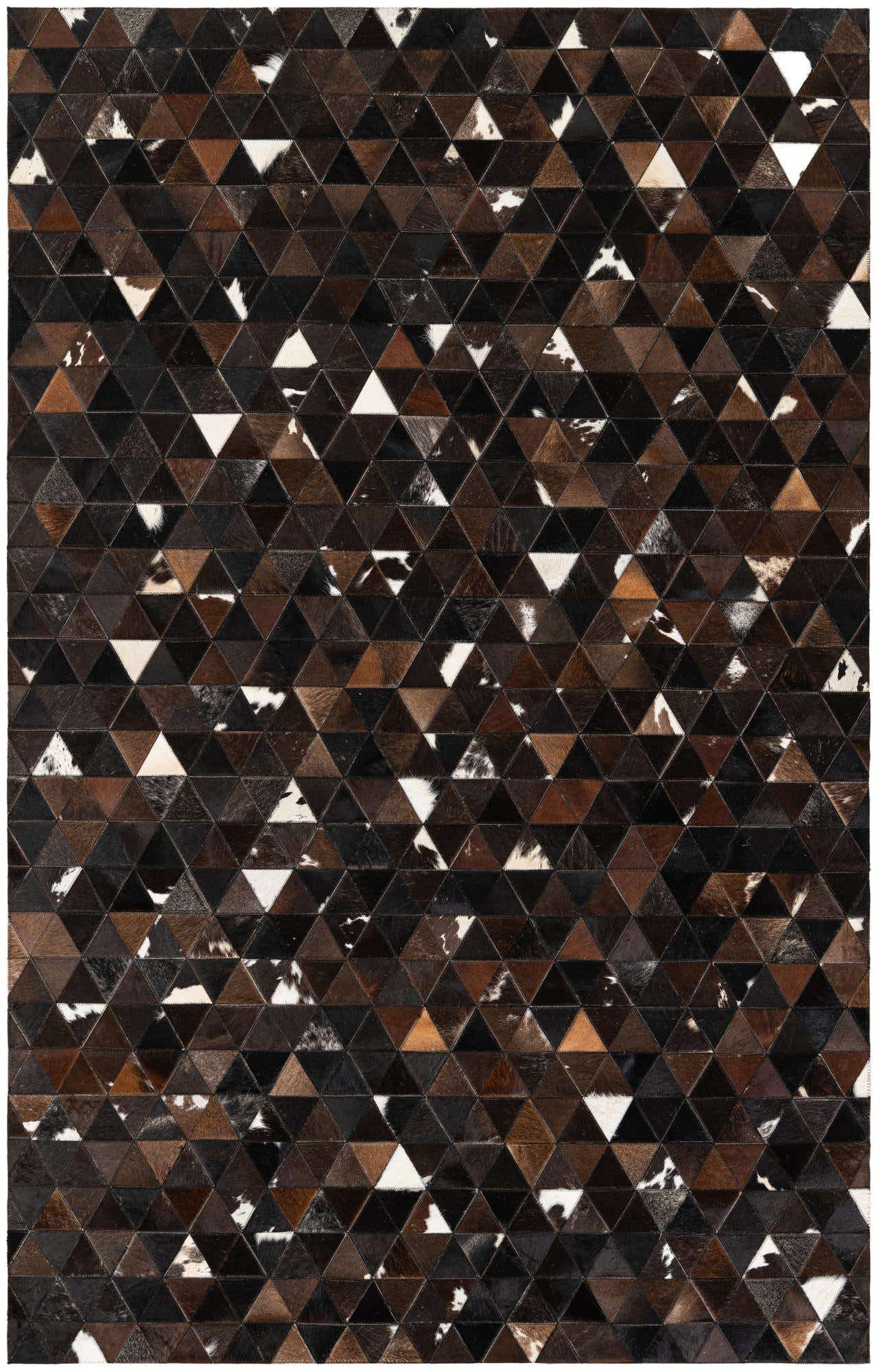 5' x 7' 10 Cowhide Stocks Rug