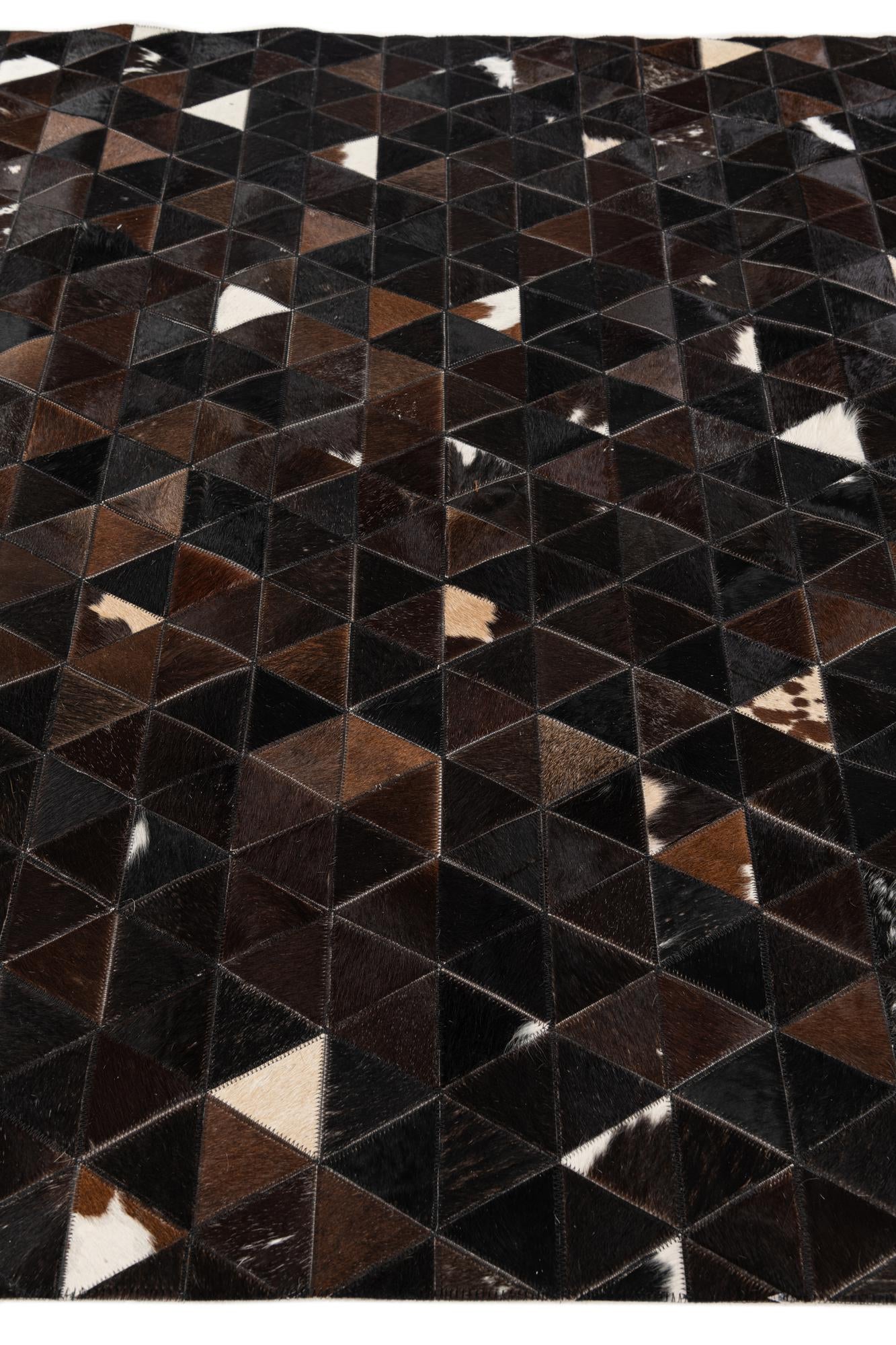 5' 1 x 8' Cowhide Stocks Rug
