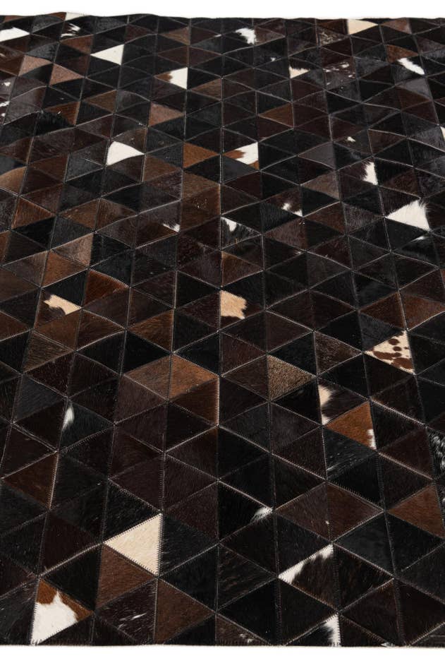 Detail image of 5' 1 x 8' Cowhide Stocks Rug