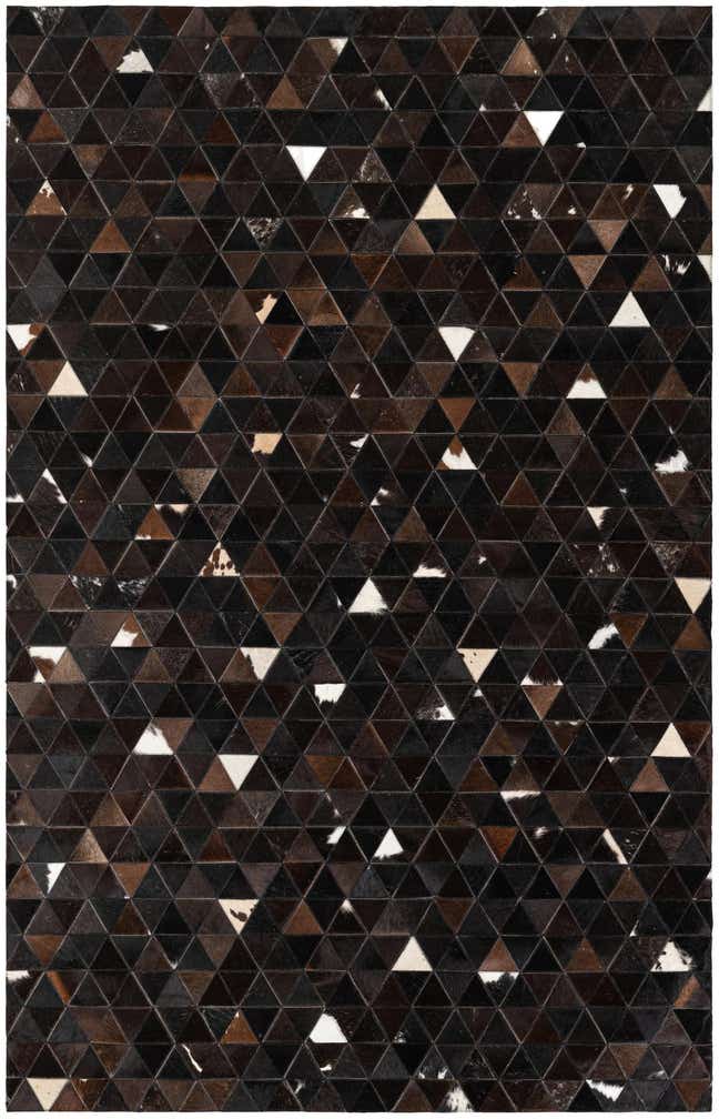 5' 1 x 8' Cowhide Stocks Rug