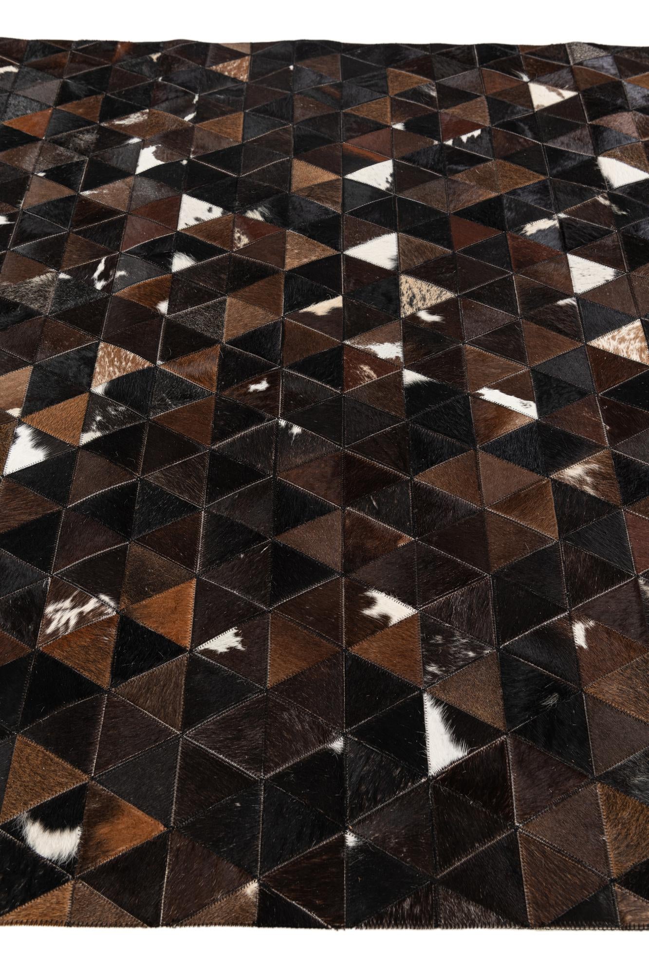 4' 11 x 7' 10 Cowhide Stocks Rug