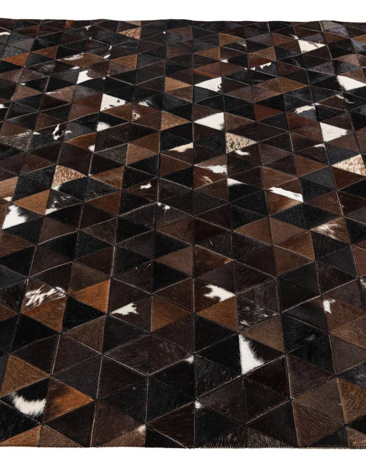 Detail image of 4' 11 x 7' 10 Cowhide Stocks Rug