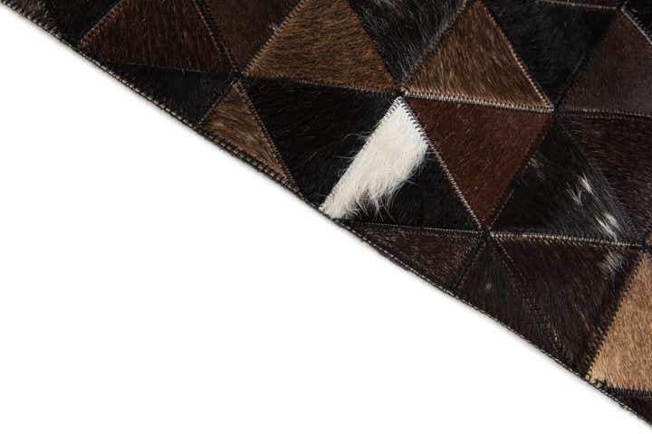 4' 11 x 7' 10 Cowhide Stocks Rug