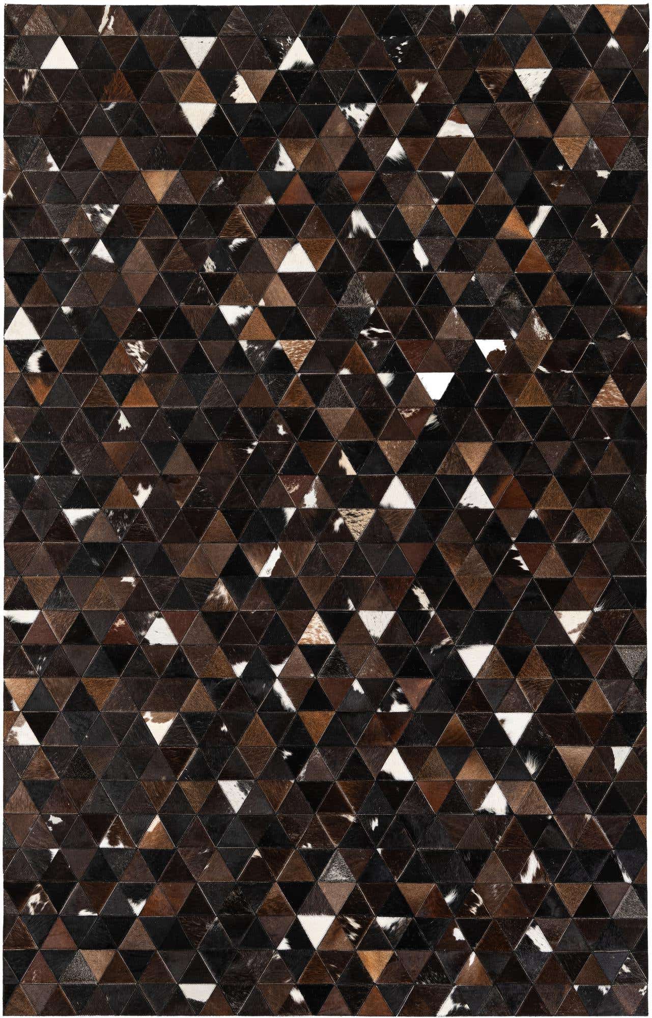 4' 11 x 7' 10 Cowhide Stocks Rug