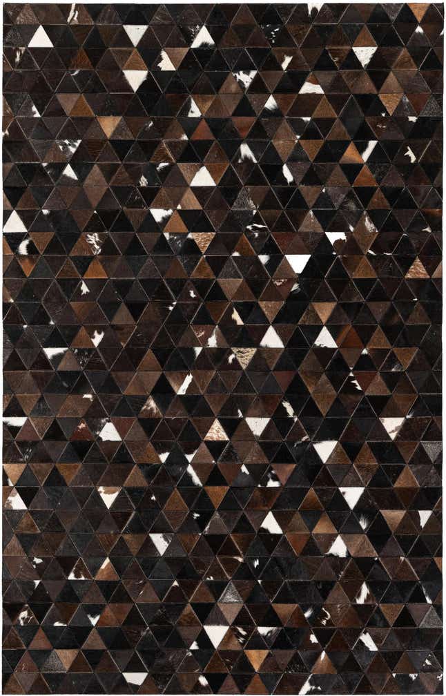 4' 11 x 7' 10 Cowhide Stocks Rug