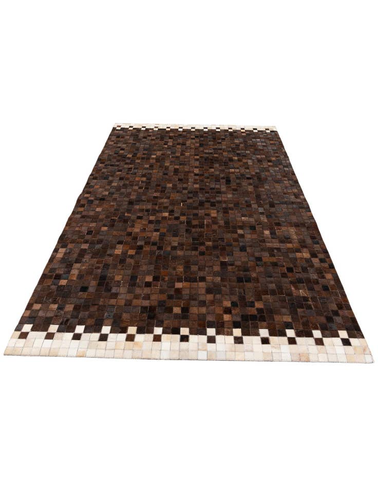 Detail image of 5' 1 x 7' 11 Cowhide Stocks Rug