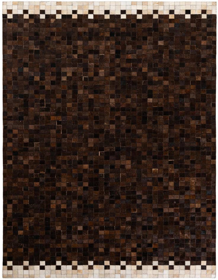 Detail image of 5' 1 x 7' 11 Cowhide Stocks Rug