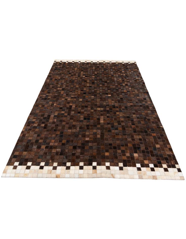 Detail image of 5' x 7' 11 Cowhide Stocks Rug