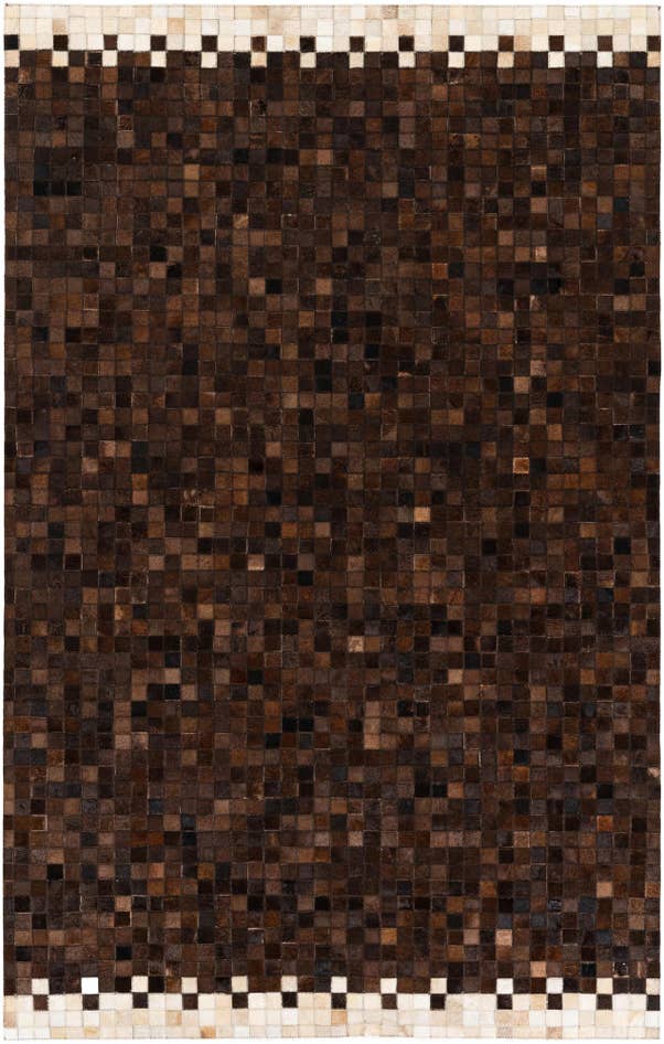 Detail image of 5' x 7' 11 Cowhide Stocks Rug