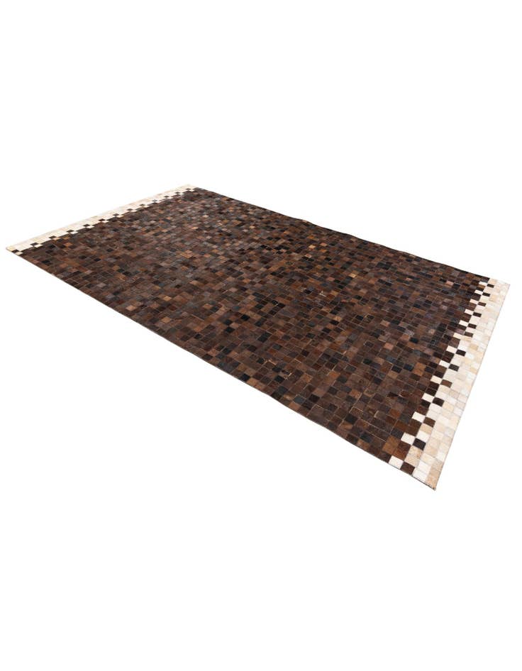 Detail image of 4' 11 x 8' 1 Cowhide Stocks Rug