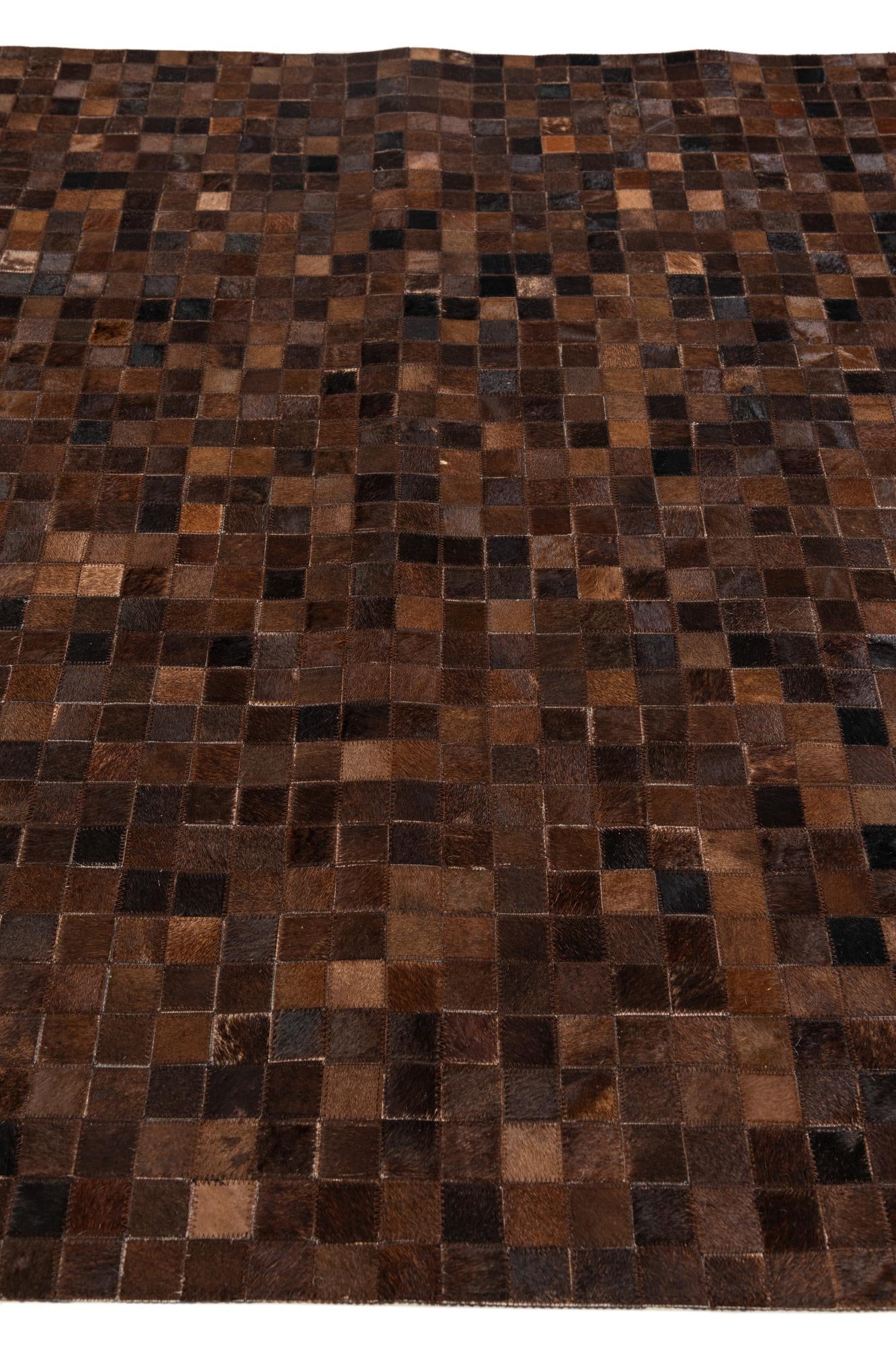 4' 11 x 8' 1 Cowhide Stocks Rug