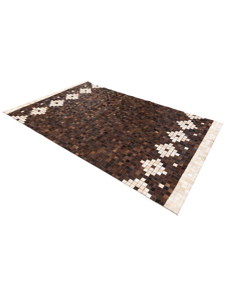Detail image of 5' 1 x 7' 11 Cowhide Stocks Rug