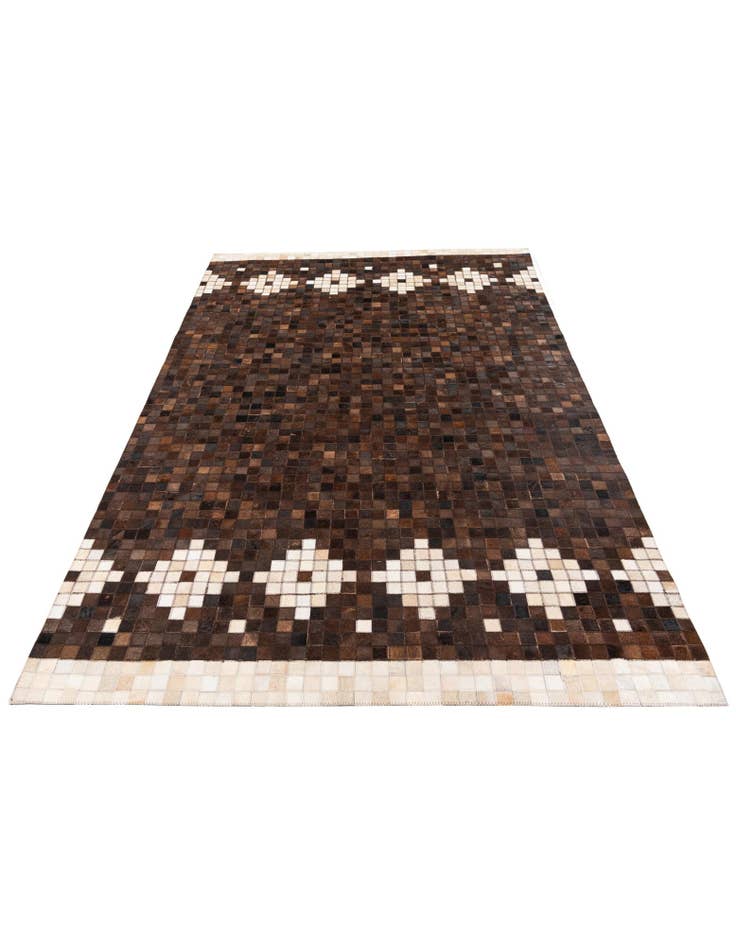 Detail image of 5' 1 x 7' 11 Cowhide Stocks Rug
