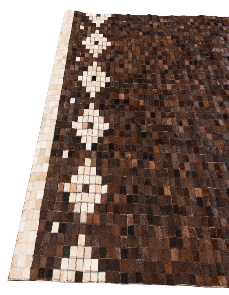Detail image of 5' 1 x 7' 11 Cowhide Stocks Rug