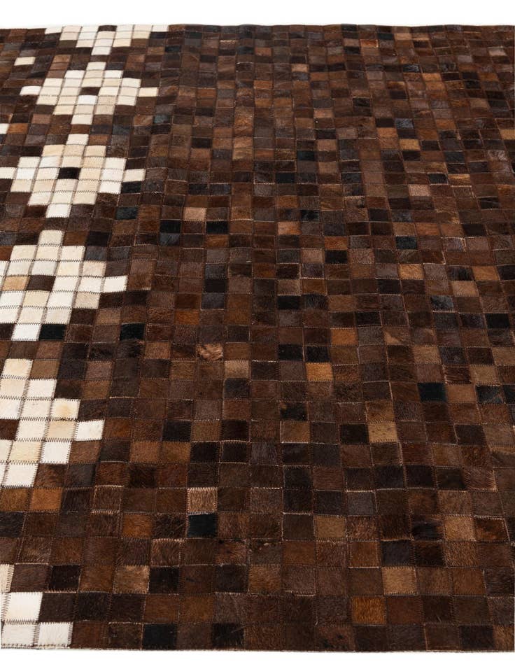 Detail image of 5' 1 x 7' 11 Cowhide Stocks Rug