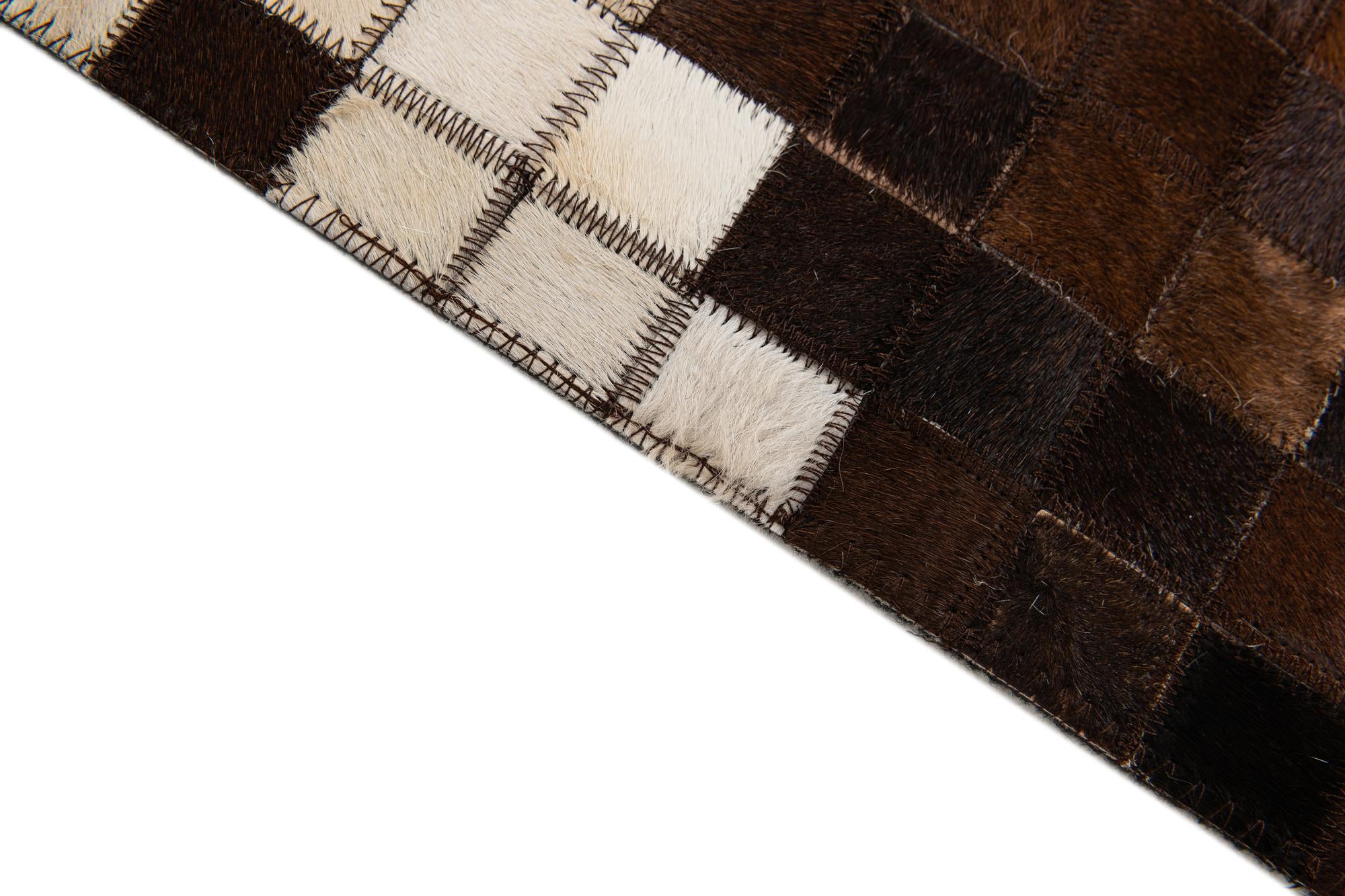 5' 1 x 7' 11 Cowhide Stocks Rug