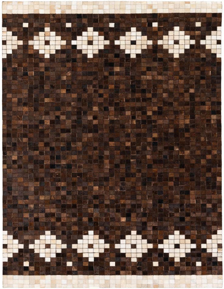 Detail image of 5' 1 x 7' 11 Cowhide Stocks Rug