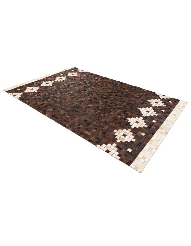 Detail image of 5' 2 x 8' Cowhide Stocks Rug