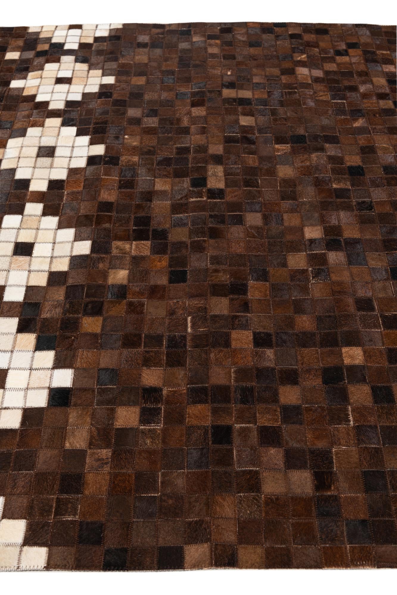 5' 2 x 8' Cowhide Stocks Rug