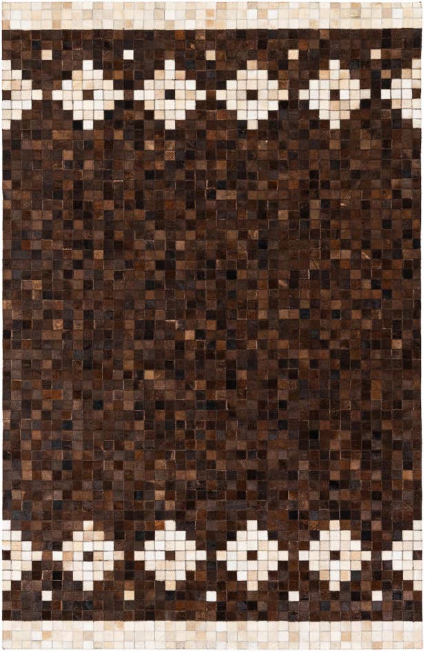 Detail image of 5' 2 x 8' Cowhide Stocks Rug