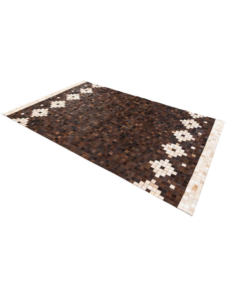 Detail image of 5' 1 x 7' 11 Cowhide Stocks Rug