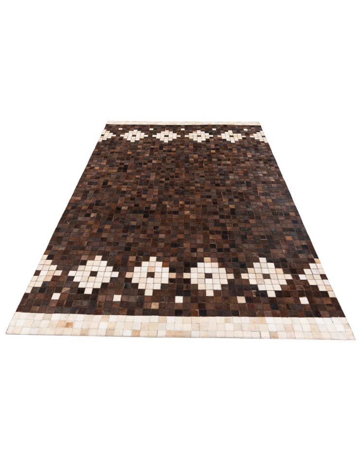 Detail image of 5' 1 x 7' 11 Cowhide Stocks Rug