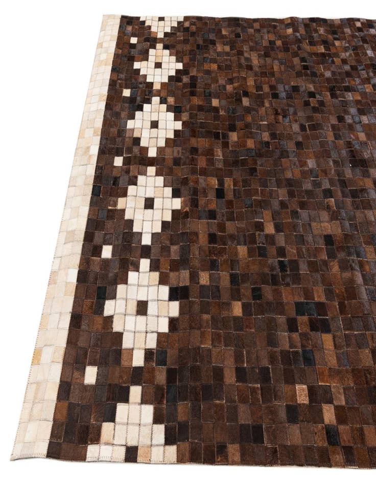Detail image of 5' 1 x 7' 11 Cowhide Stocks Rug