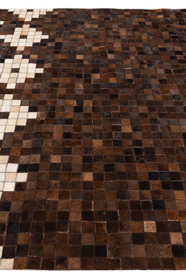 Detail image of 5' 1 x 7' 11 Cowhide Stocks Rug