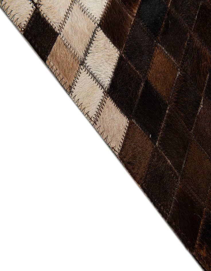 Detail image of 5' 1 x 7' 11 Cowhide Stocks Rug