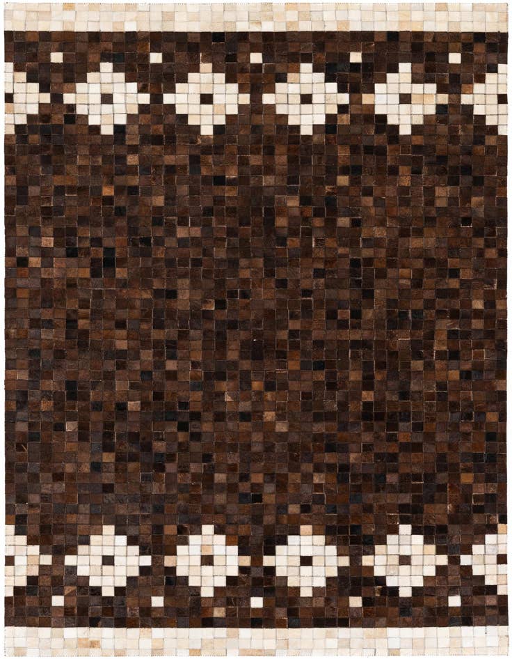Detail image of 5' 1 x 7' 11 Cowhide Stocks Rug