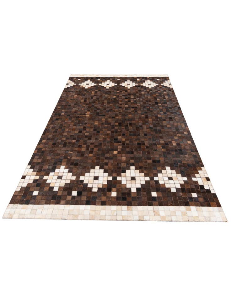 Detail image of 5' 2 x 8' Cowhide Stocks Rug