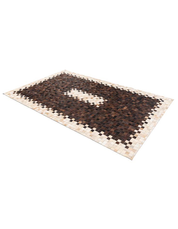 Detail image of 5' 1 x 8' 2 Cowhide Stocks Rug