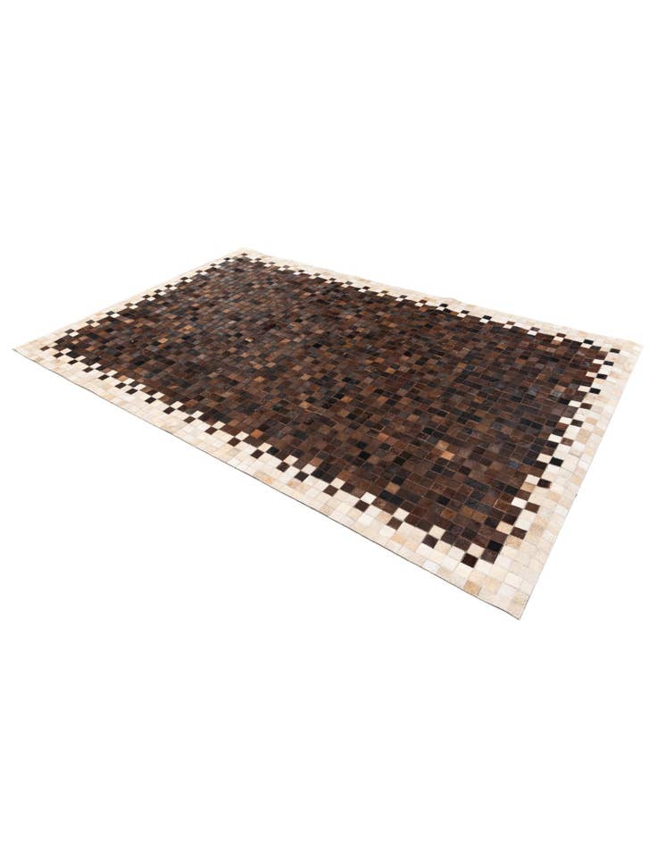 Detail image of 5' 1 x 7' 10 Cowhide Stocks Rug