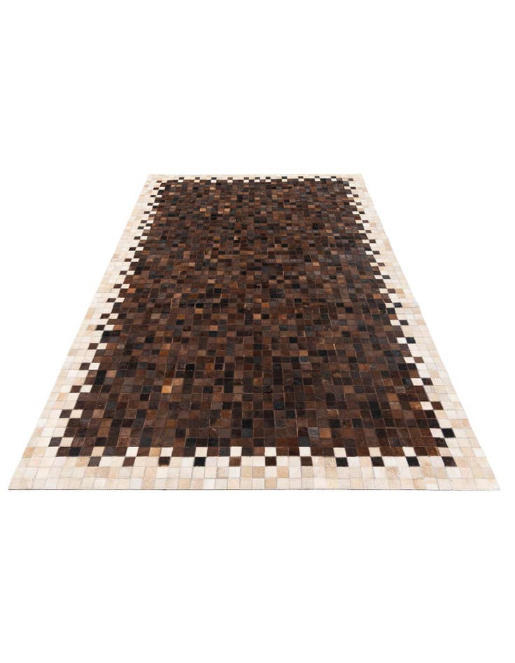 Detail image of 5' 1 x 7' 10 Cowhide Stocks Rug