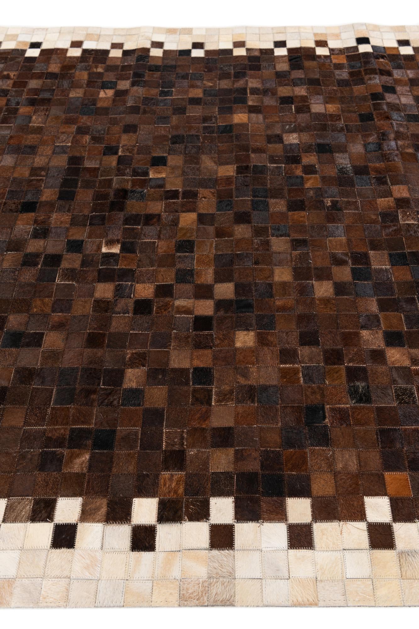 5' 1 x 7' 10 Cowhide Stocks Rug