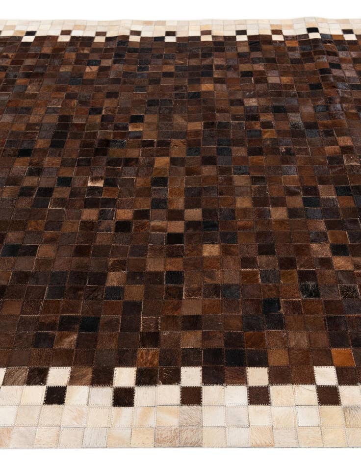 Detail image of 5' 1 x 7' 10 Cowhide Stocks Rug