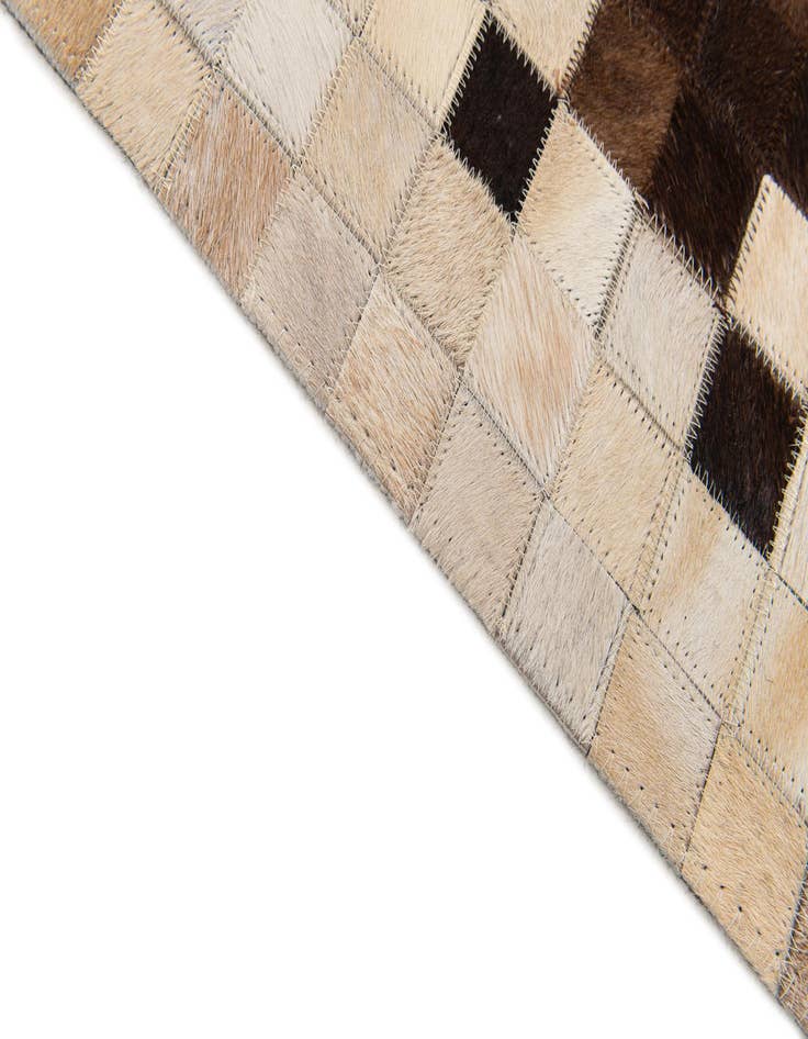 Detail image of 5' 1 x 7' 10 Cowhide Stocks Rug