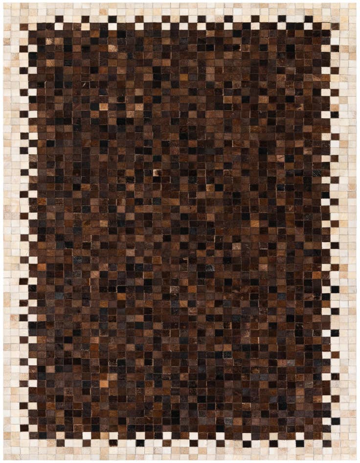 Detail image of 5' 1 x 7' 10 Cowhide Stocks Rug