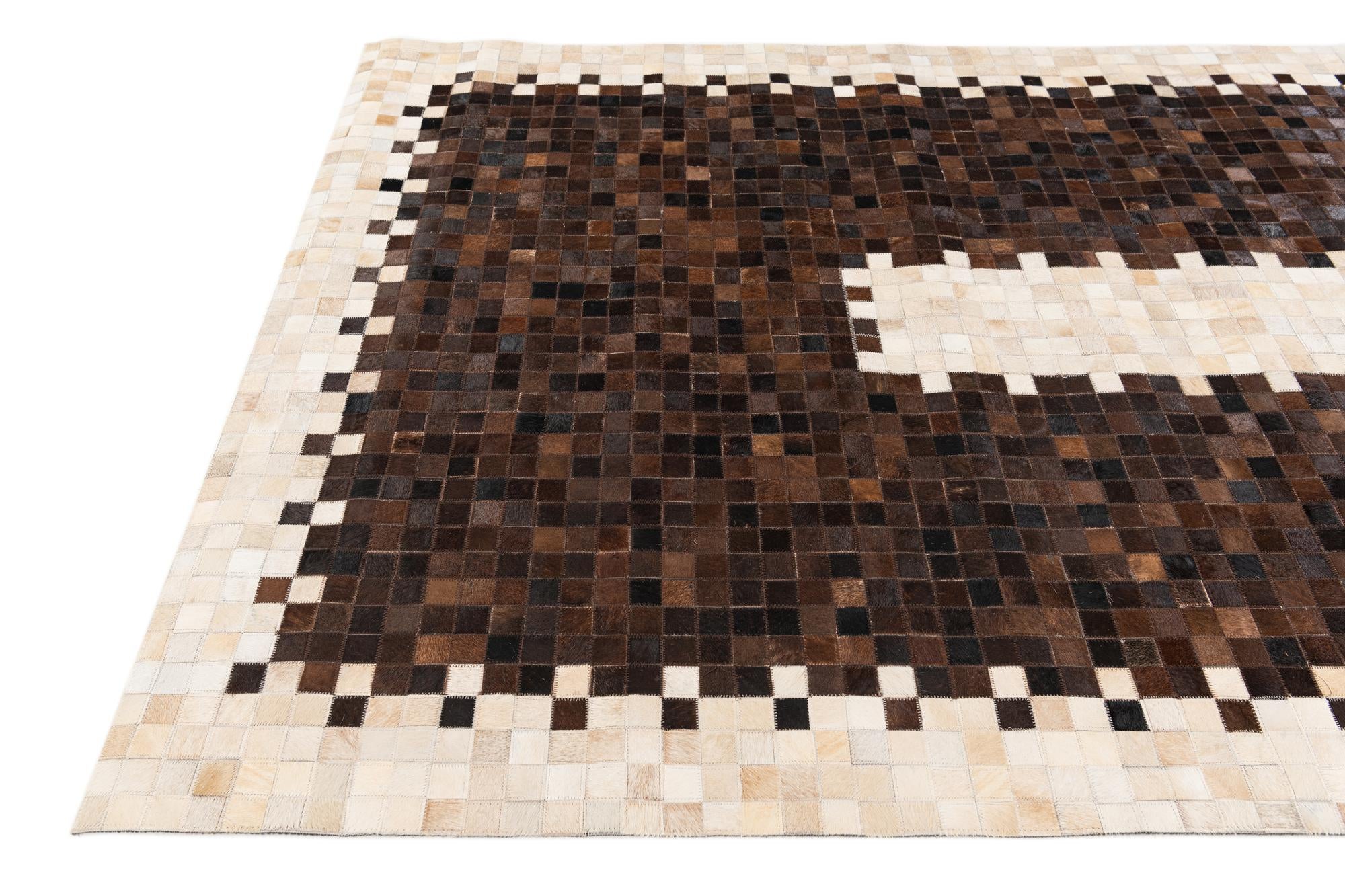 5' x 8' 1 Cowhide Stocks Rug