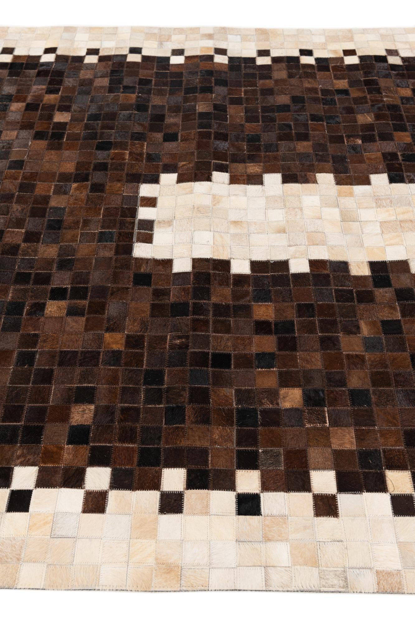 5' x 8' 1 Cowhide Stocks Rug