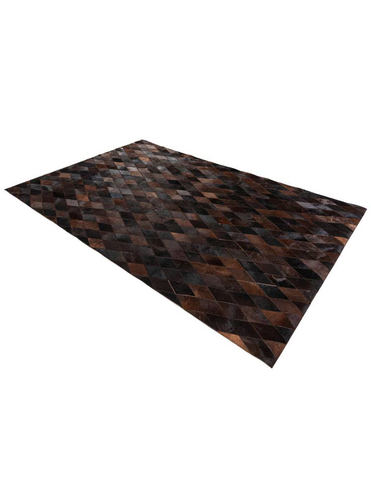 Detail image of 5' 2 x 8' Cowhide Stocks Rug