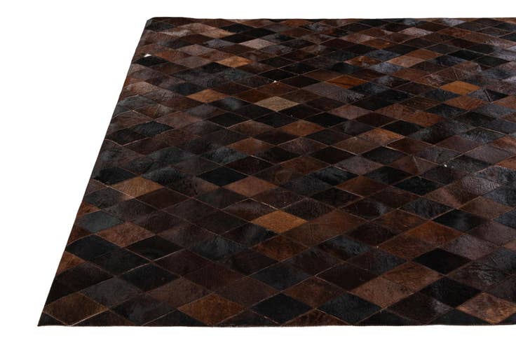 Detail image of 5' 2 x 8' Cowhide Stocks Rug