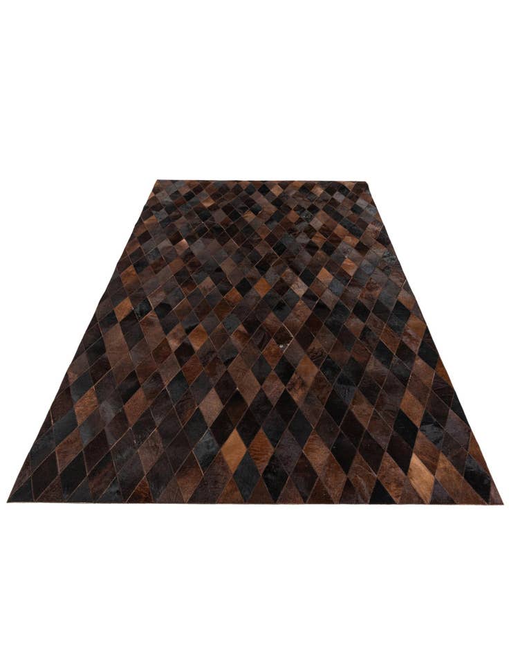 Detail image of 5' 2 x 8' Cowhide Stocks Rug