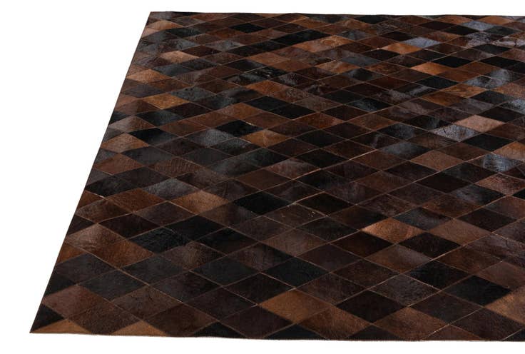Detail image of 5' 2 x 8' Cowhide Stocks Rug
