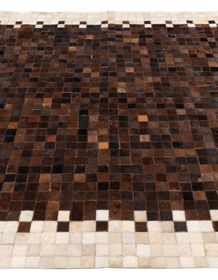 Detail image of 5' 1 x 7' 11 Cowhide Stocks Rug